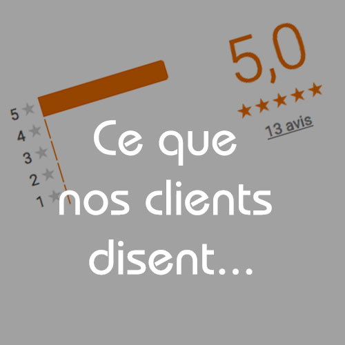 Les avis de nos clients